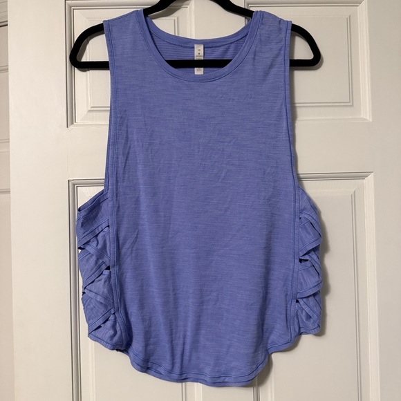 Lululemon Var-City Muscle Tank Heathered Lilac Size 10 VGUC - Picture 1 of 6